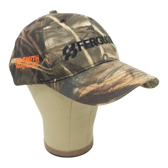 Ferguson Camouflage Embroidered Logo Strapback Cap Trucker Baseball Hunting Hat - Picture 3 of 14